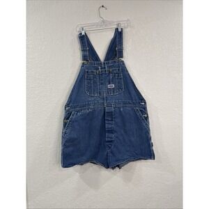 Big Smith Sanforized Vintage Denim Cut Off Bib Shorts No Size Listed